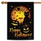 Toland Home Garden Black Cat and Jack-O-Lantern "Happy Halloween" Outdoor Flag - 40" x 28"